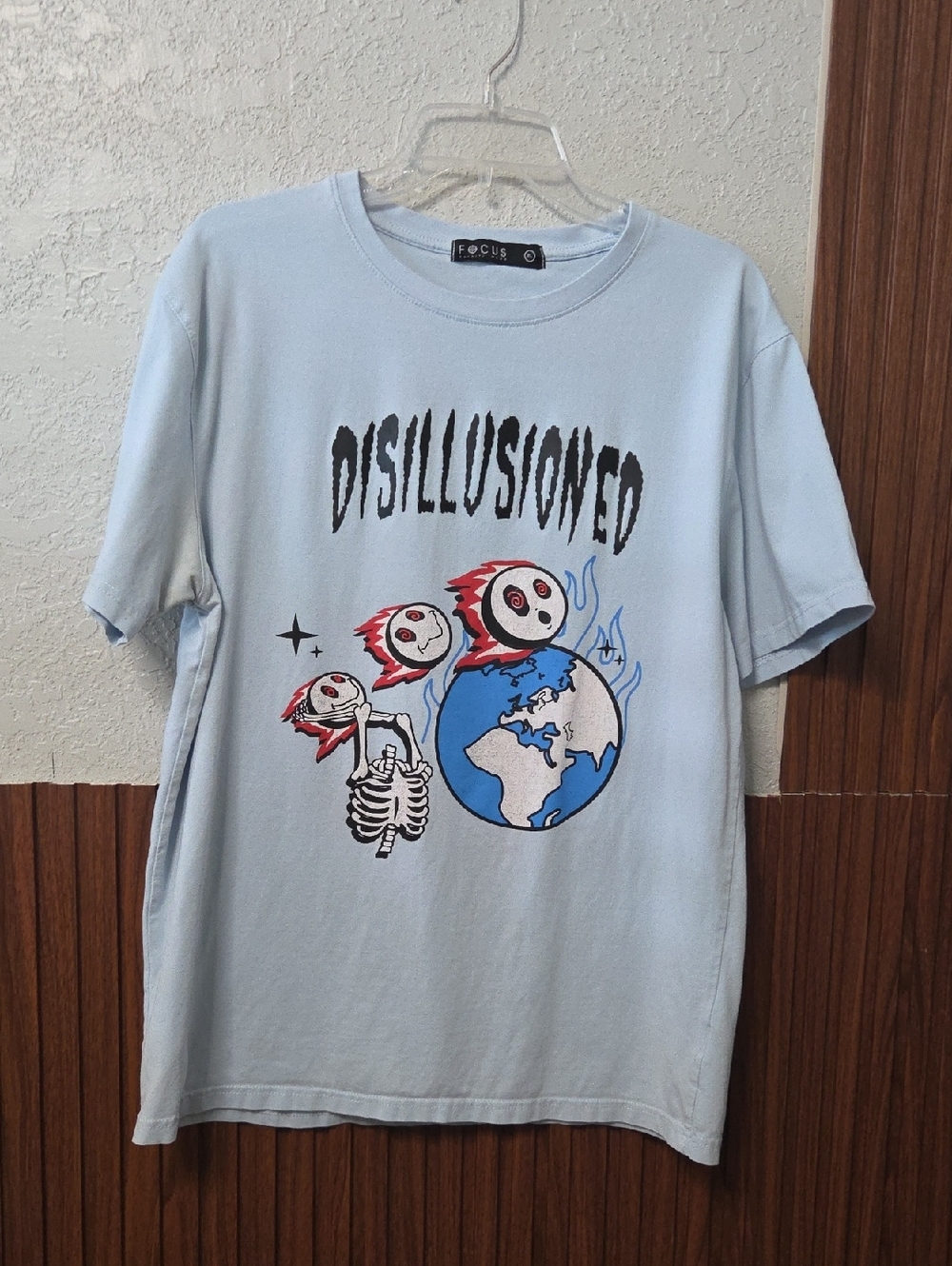 FOCUS Disillusioned Graphic Tee - Light Blue